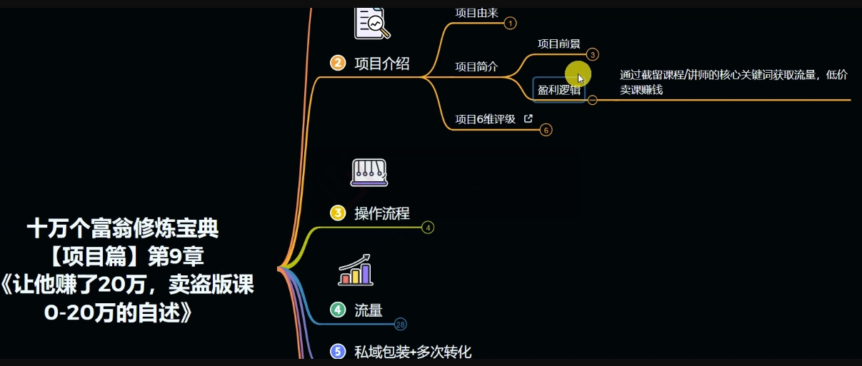 十万个富翁修炼宝典之9.让他赚了20万，卖盗版课0-20万的自述