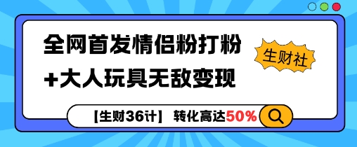 情侣粉丝营销秘籍：成人玩具市场高效变现策略全网独家首发-北漠网络