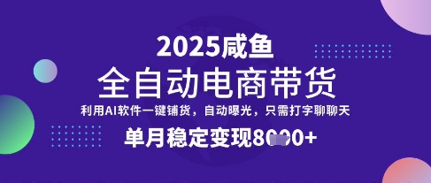 三年磨一剑，闲鱼全自动电商带货技巧揭秘：单月稳定盈利8k+-北漠网络